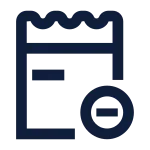 Invoice Cancel Line SVG Icon
